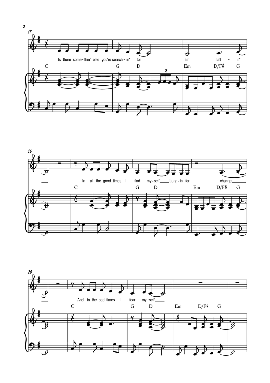 Shallow Shallow Piano, Vocal scores gallery preview page 3