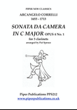 CORELLI SONATA DA CAMERA IN C MAJOR OPUS 4 No. 1 FOR CLARINET TRIO