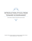 Edward Scissorhands Introduction (titles)
