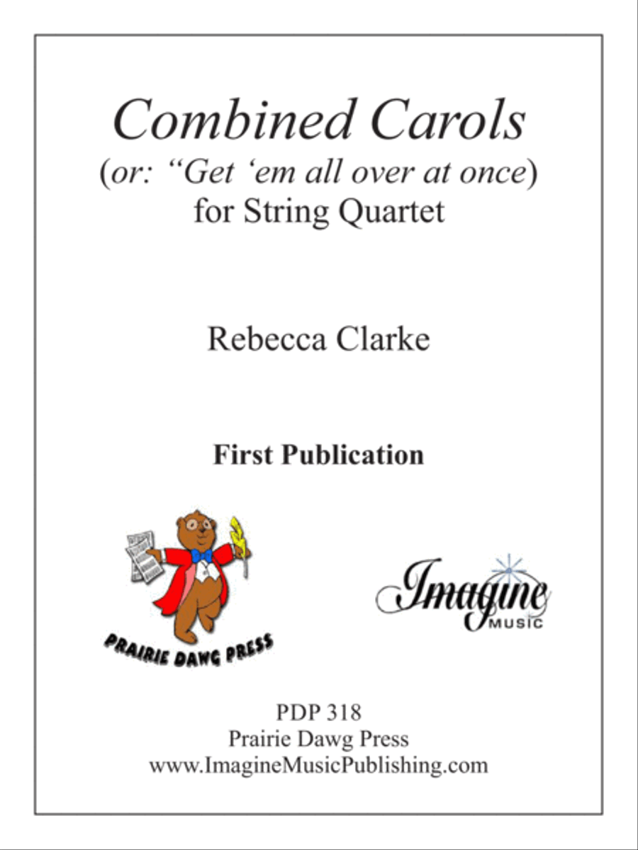 Combined Carols (or: get 'em all over at once) String Quartet scores gallery preview page 2