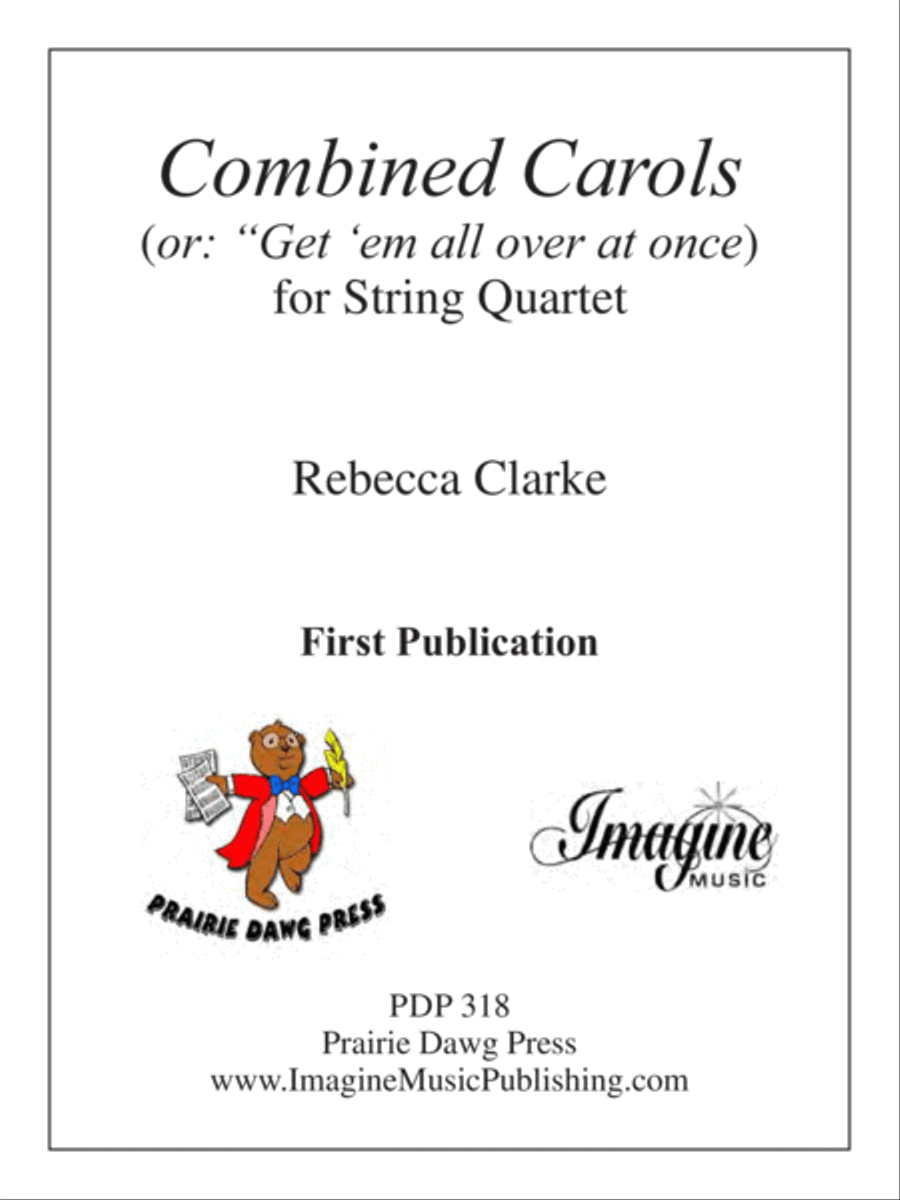 Combined Carols (or: get 'em all over at once) String Quartet scores gallery preview page 1