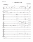 A Million as One--Full Score and Parts