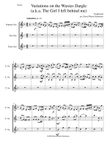 Variations on The Waxie's Dargle (or The girl I left behind me) for saxophone trio