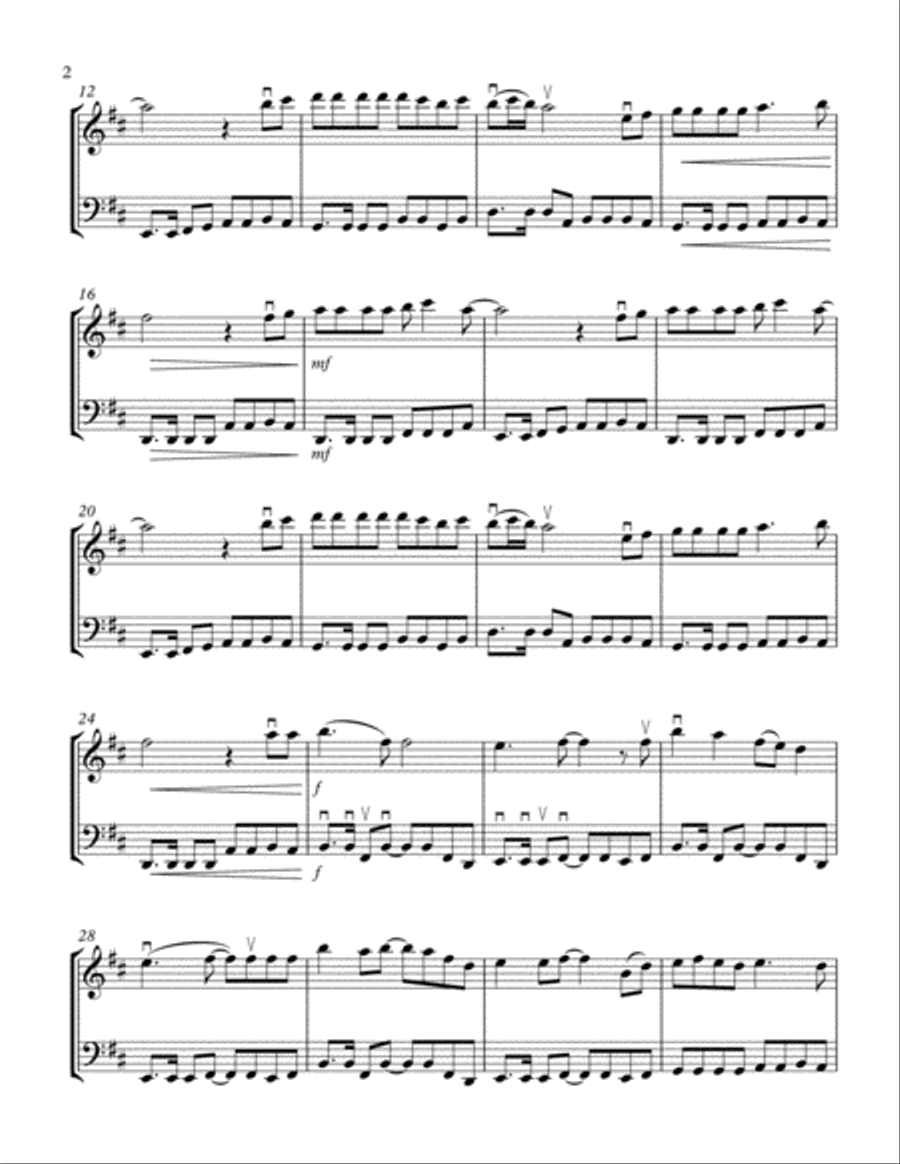 I'm Happy Just To Dance With You String Duet scores gallery preview page 2