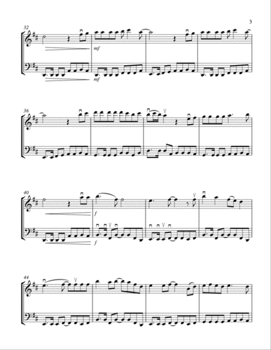 I'm Happy Just To Dance With You String Duet scores gallery preview page 3