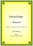 Nimrod, arranged for duet: Tenor and Bass Recorder