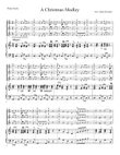 A Christmas Medley for 3 Violins (Score)