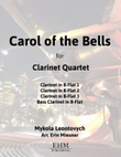 Carol of the Bells for Clarinet Quartet