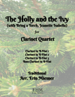 The Holly and the Ivy for Clarinet Quartet mini preview
