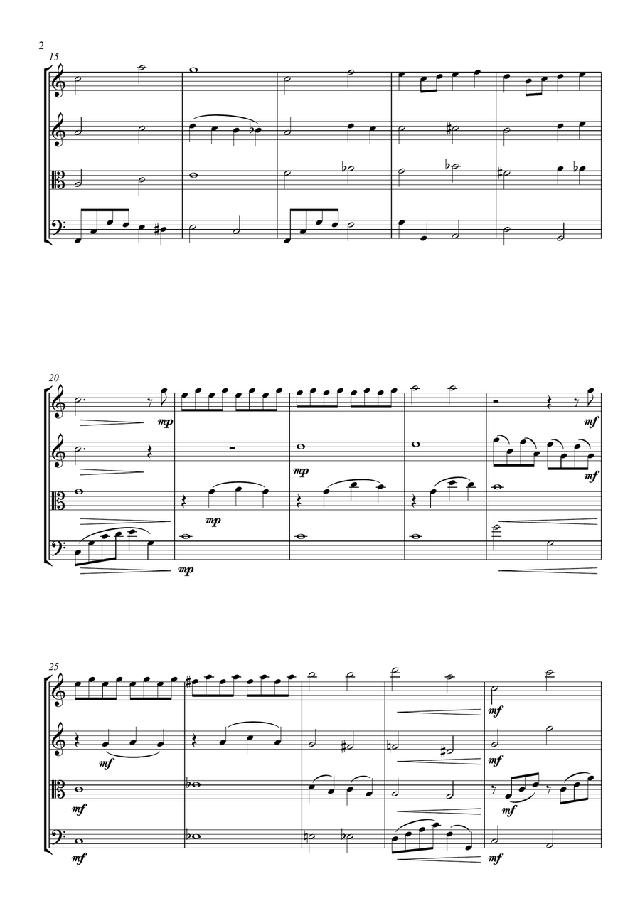 Over The Rainbow Over The Rainbow String Quartet scores gallery preview page 4