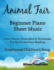 Animal Fair Beginner Piano Sheet Music mini preview