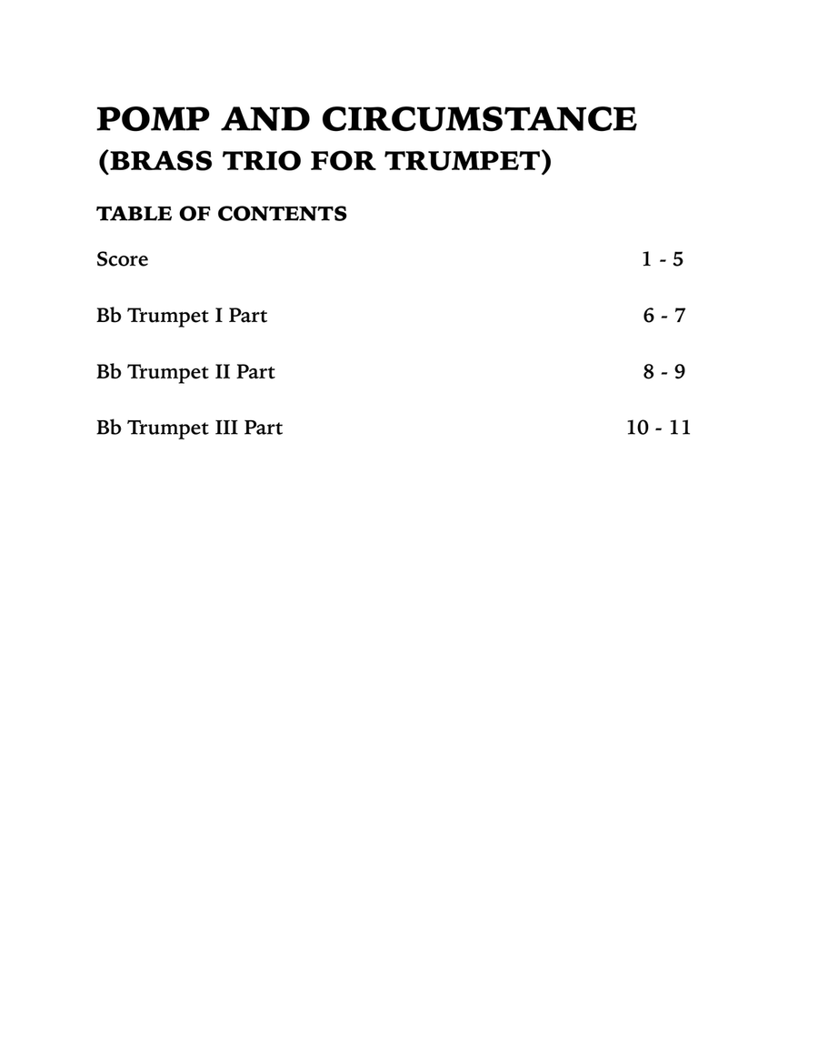 Pomp and Circumstance (in F Major): Trumpet Trio Trumpet Trio scores gallery preview page 4