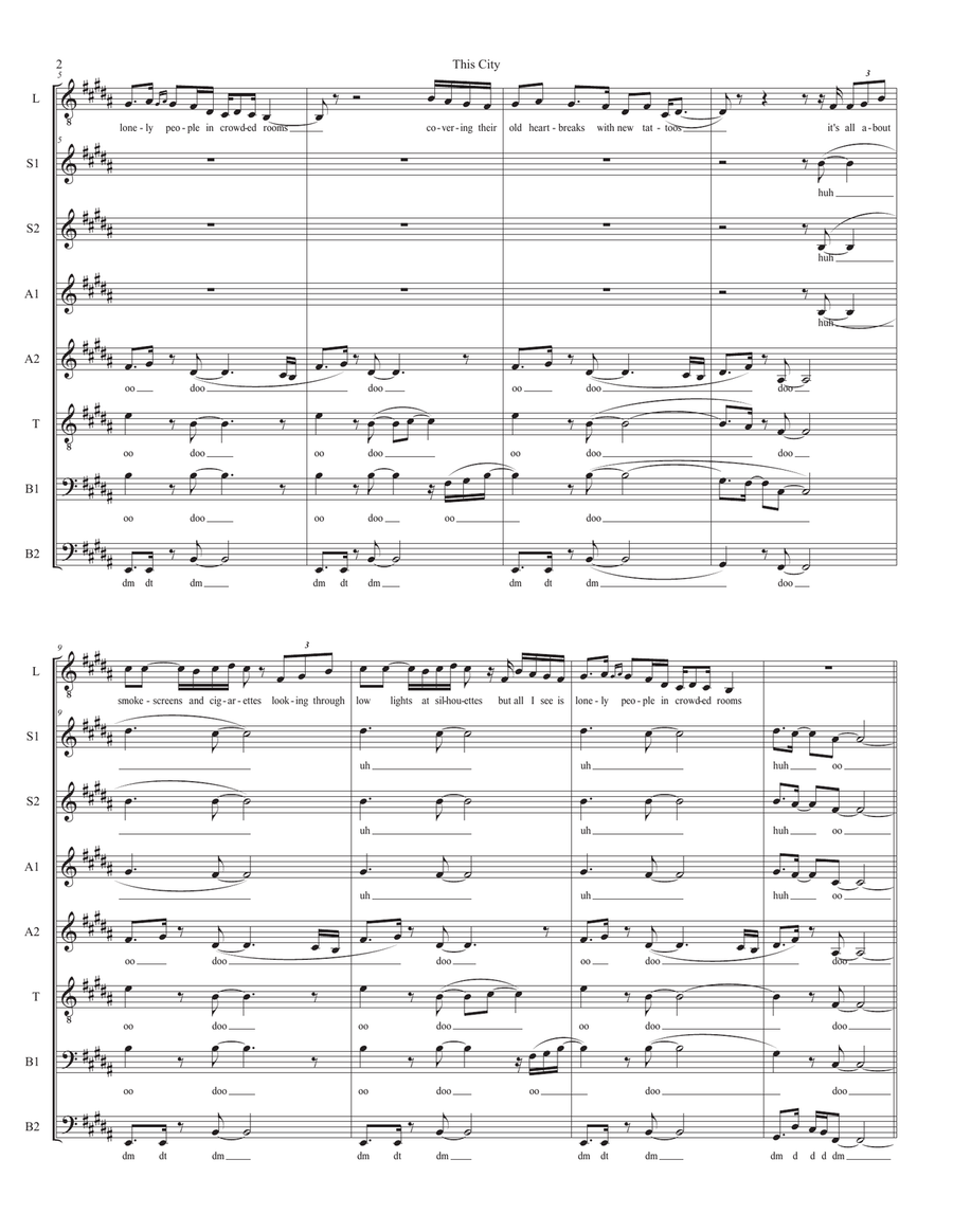 This City This City 4-Part scores gallery preview page 2
