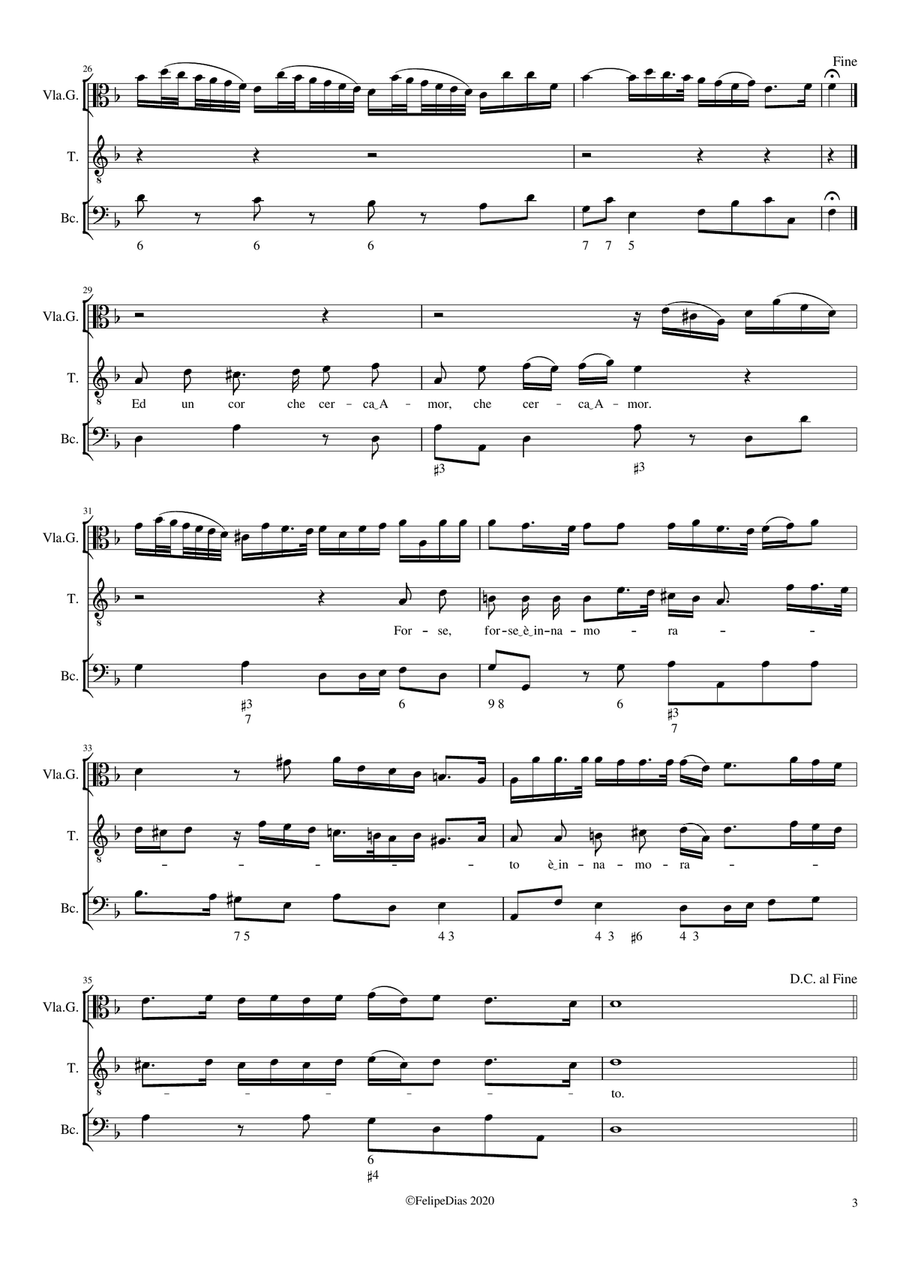 Chi piacere altrui desia Chi piacere altrui desia Small Ensemble scores gallery preview page 3