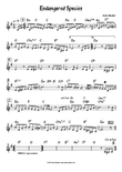Endangered Species - (A.Maaker) - lead sheet