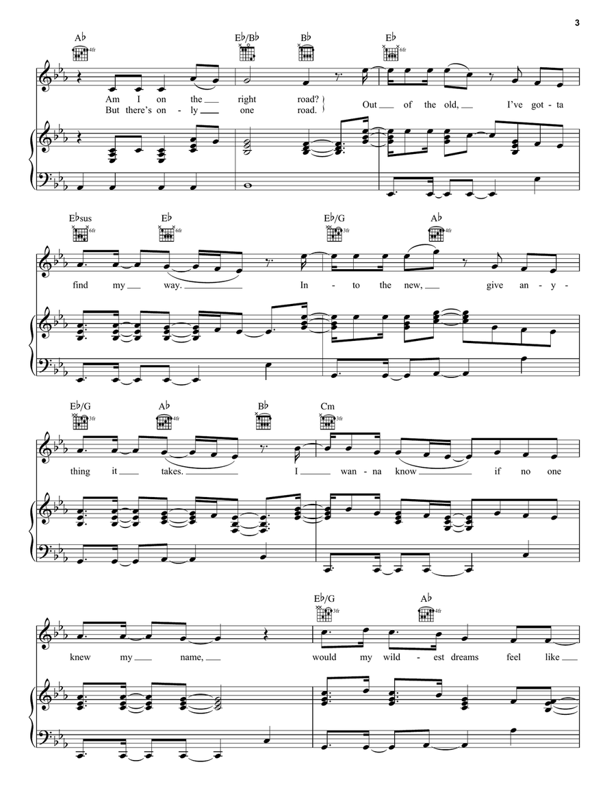 Out Of The Old (from High School Musical: The Musical: The Series) Piano, Vocal, Guitar scores gallery preview page 3