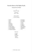 From the Shores Of the Mighty Pacific Trumpet solo with band Score only