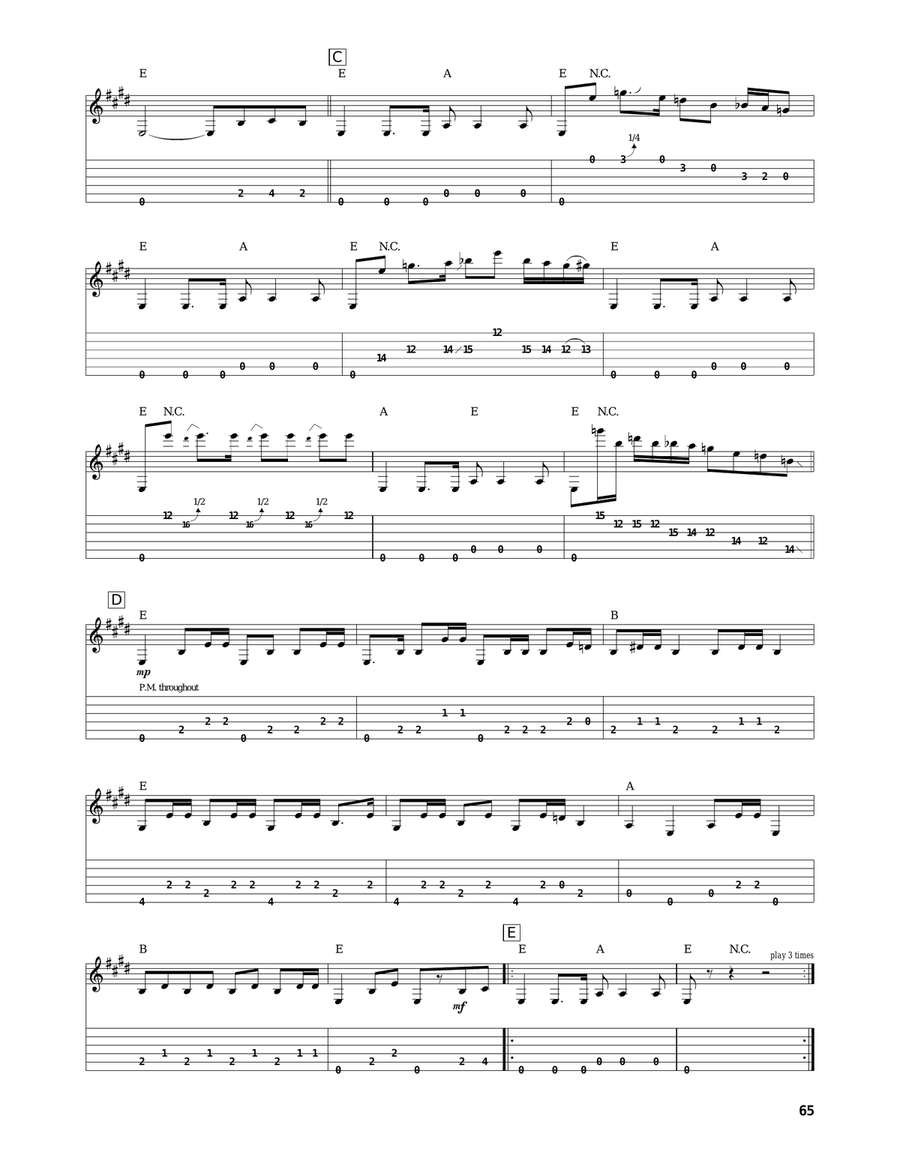 Shazam Shazam Acoustic Guitar scores gallery preview page 2