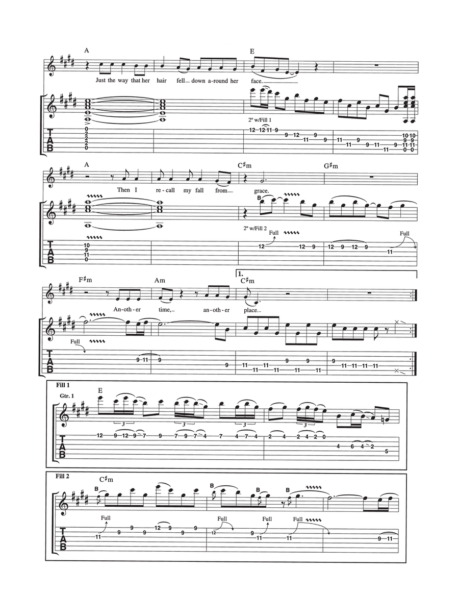 Lady Writer Lady Writer Guitar Tablature scores gallery preview page 3
