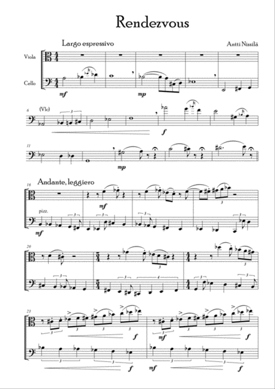 Rendezvous String Duet scores gallery preview page 1
