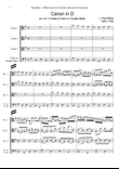 J. Pachelbel - Canon in D-dur, arr. for 3 Violas & Cello or Double Bass