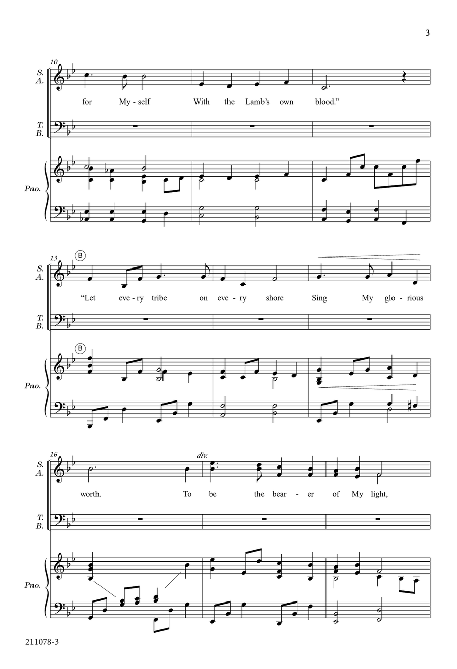 Now I Send You Forth (Digital Download) by Dan Forrest 4-Part - Digital Sheet Music page 3