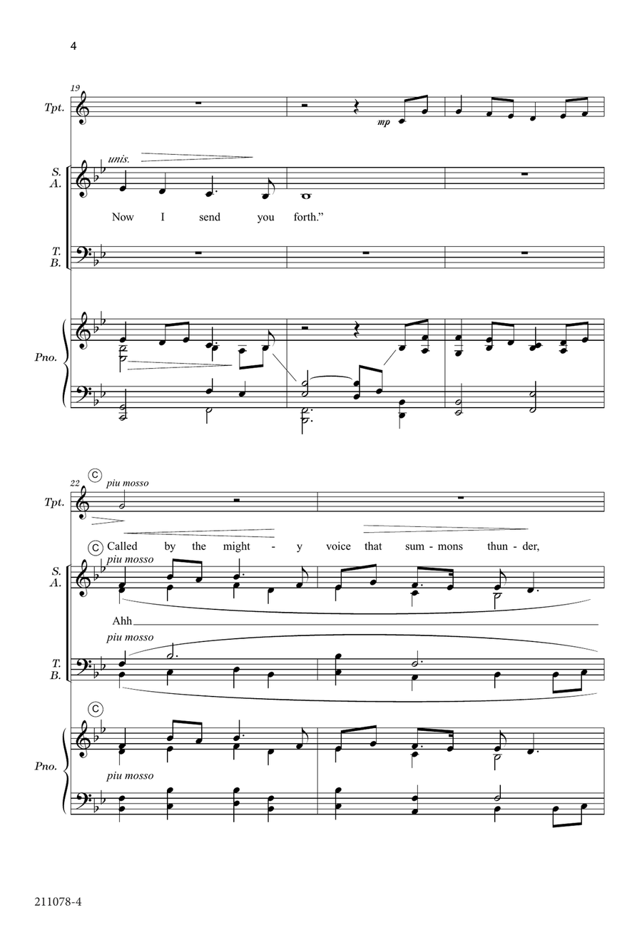 Now I Send You Forth (Digital Download) by Dan Forrest 4-Part - Digital Sheet Music page 4
