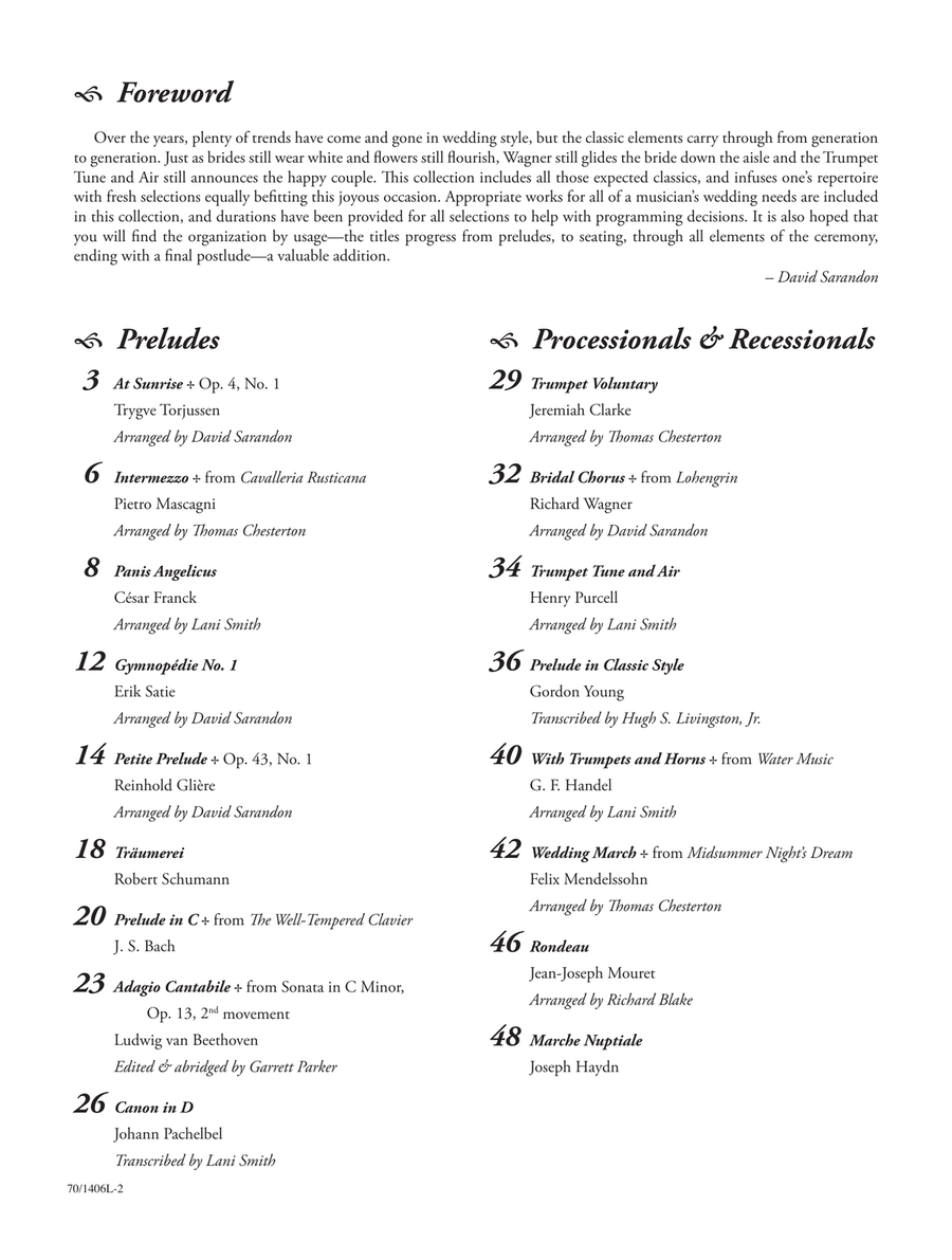 Easy Wedding Classics Easy Wedding Classics Piano Solo scores gallery preview page 4