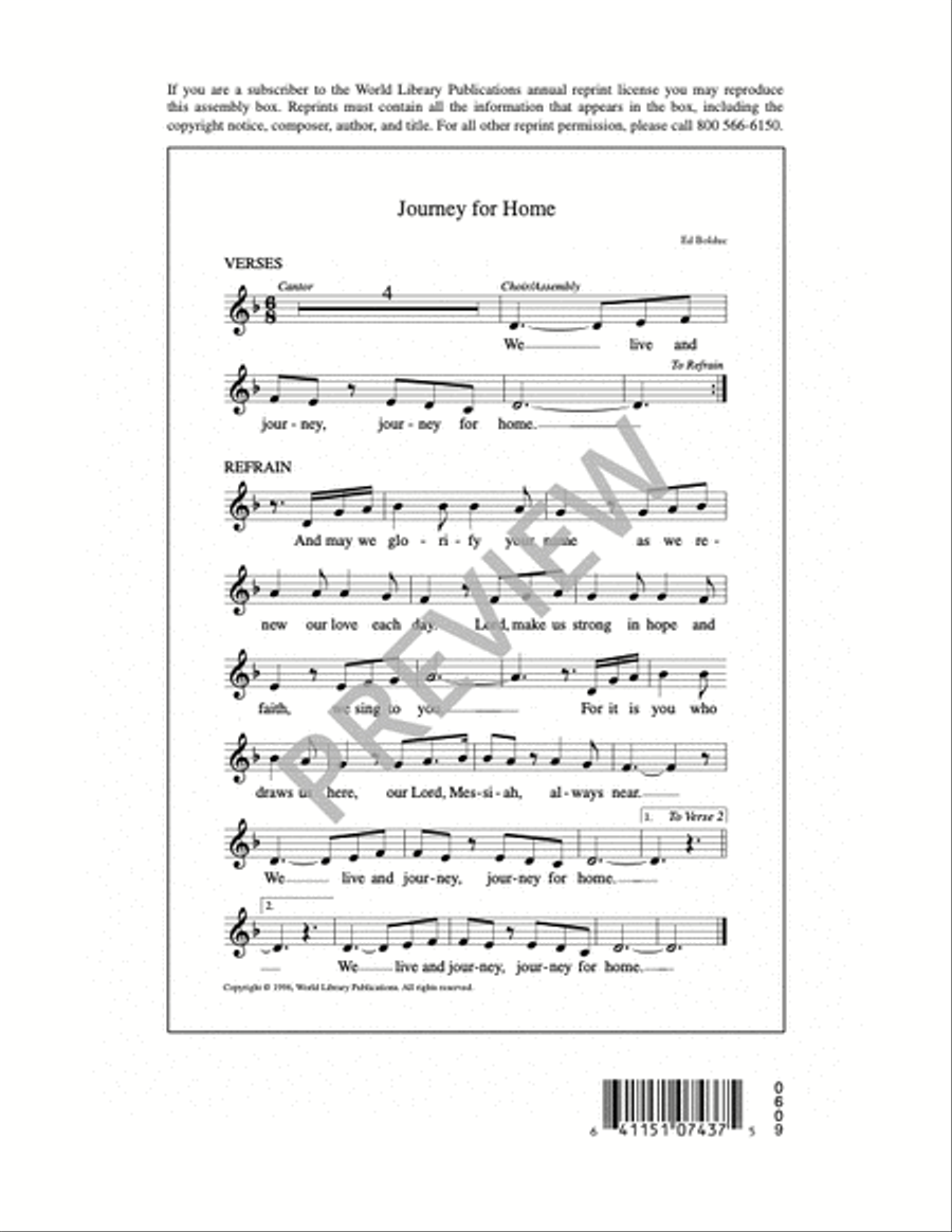 Journey For Home Journey For Home 3-Part scores gallery preview page 3