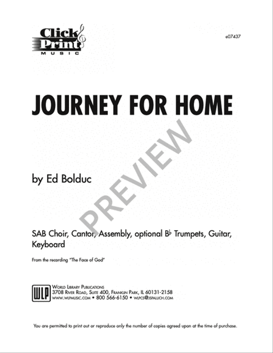 Journey For Home Journey For Home 3-Part scores gallery preview page 7
