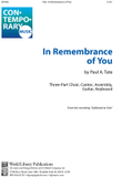 In Remembrance of You