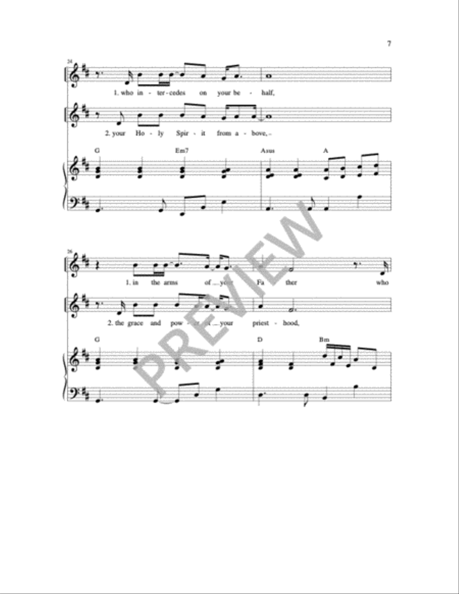 You Are a Priest Forever 4-Part scores gallery preview page 19