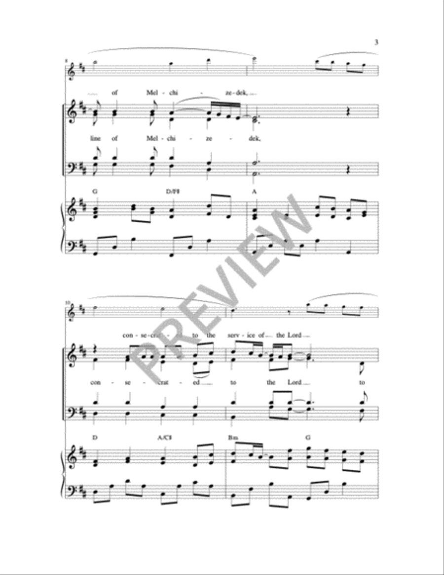 You Are a Priest Forever 4-Part scores gallery preview page 20