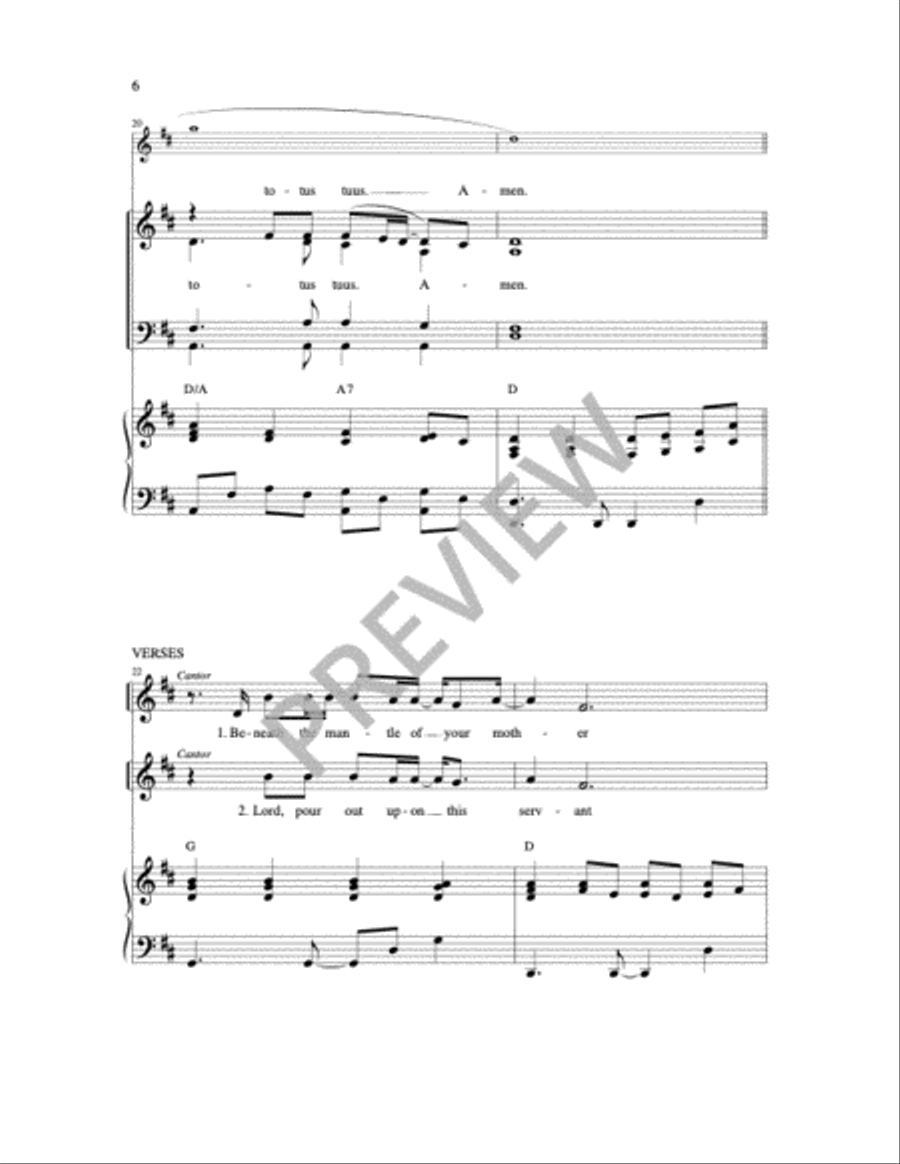 You Are a Priest Forever 4-Part scores gallery preview page 21