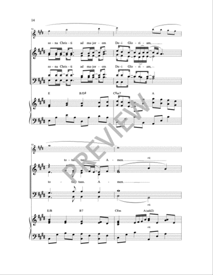 You Are a Priest Forever 4-Part scores gallery preview page 6