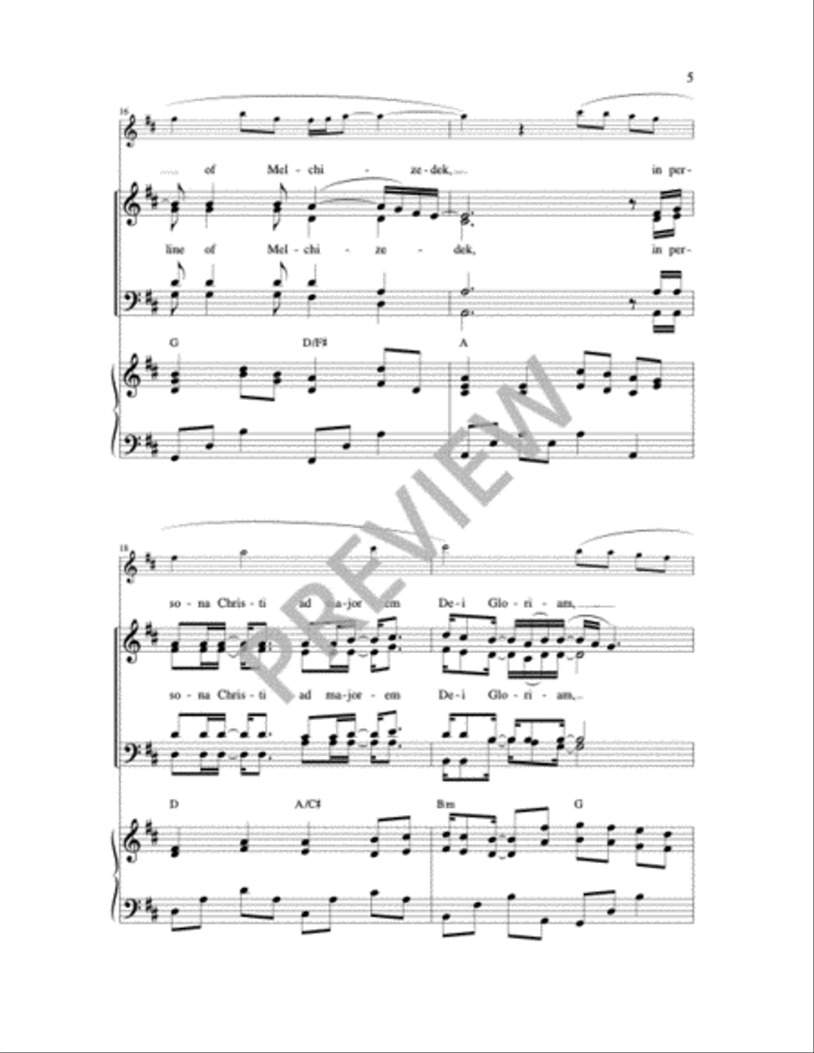 You Are a Priest Forever 4-Part scores gallery preview page 8