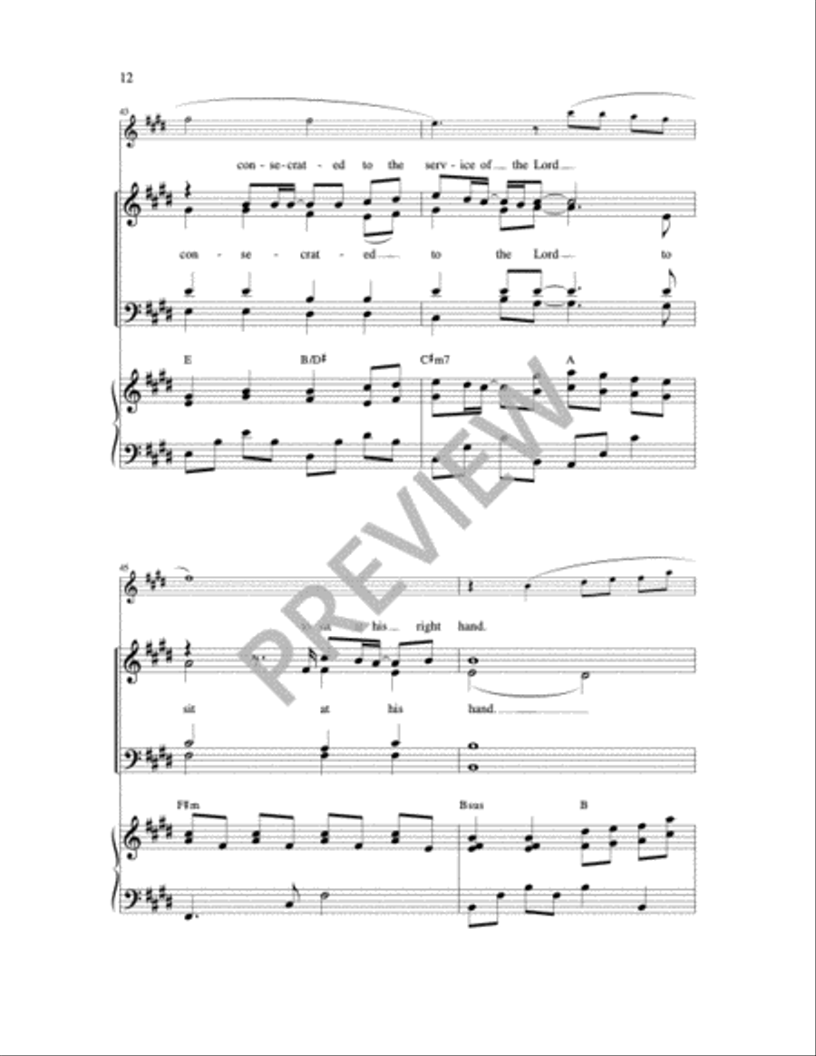 You Are a Priest Forever 4-Part scores gallery preview page 11