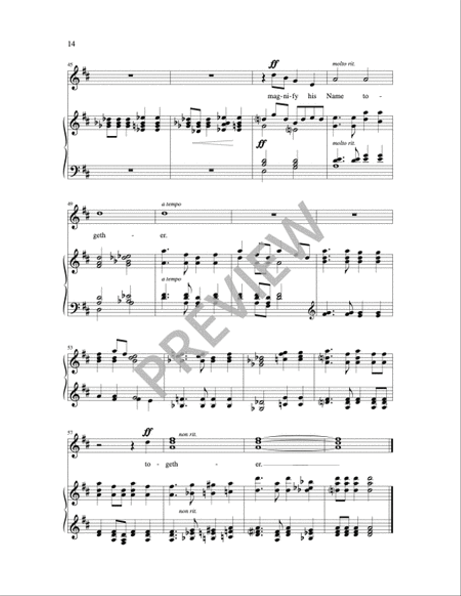 Praise and Thanksgiving-A Choral Cycle Unison Choir scores gallery preview page 15