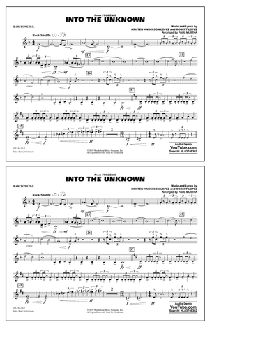 Into the Unknown (from Disney's Frozen 2) (arr. Paul Murtha) - Baritone T.C.