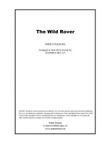 The Wild Rover (Irish Folk Song) - Lead sheet (key of G)