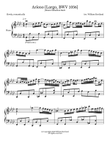 Arioso (Largo) from Cantata 156