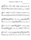 J. Pachelbel Fantasia in A Minor