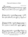 Theme and Variations in A Minor