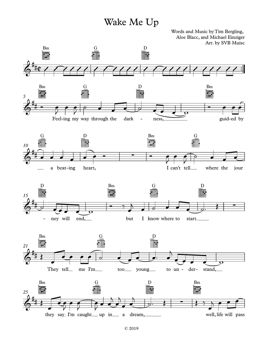 Wake Me Up Wake Me Up Guitar scores gallery preview page 2