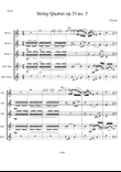Joseph Haydn. String Quartet in C major 'The Bird', Op 33 No 3, movement 1