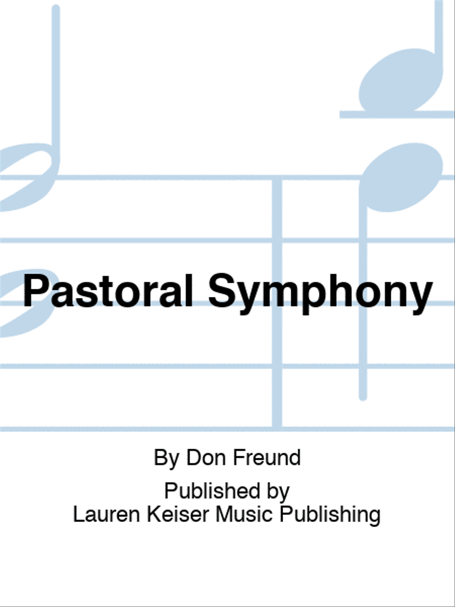 Pastoral Symphony Pastoral Symphony Piano Accompaniment scores gallery preview page 1