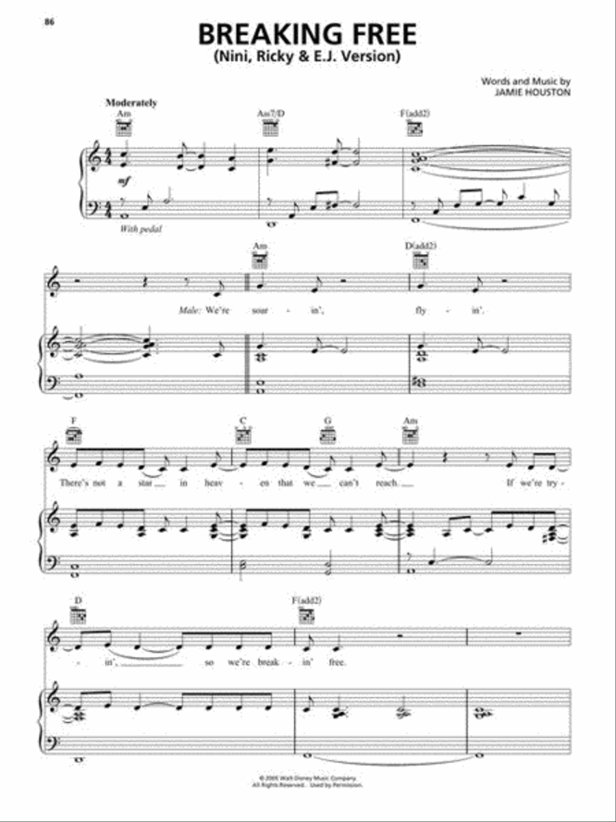 High School Musical: The Musical: The Series: The Soundtrack Piano, Vocal, Guitar scores gallery preview page 7