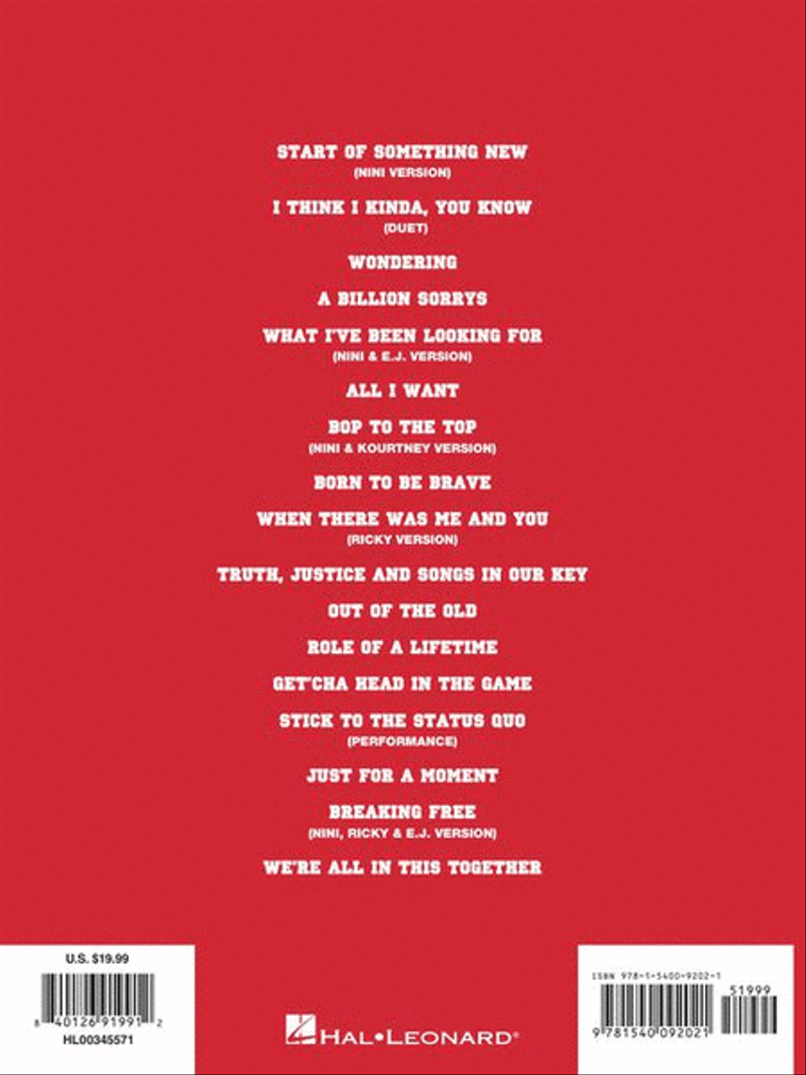 High School Musical: The Musical: The Series: The Soundtrack Piano, Vocal, Guitar scores gallery preview page 9