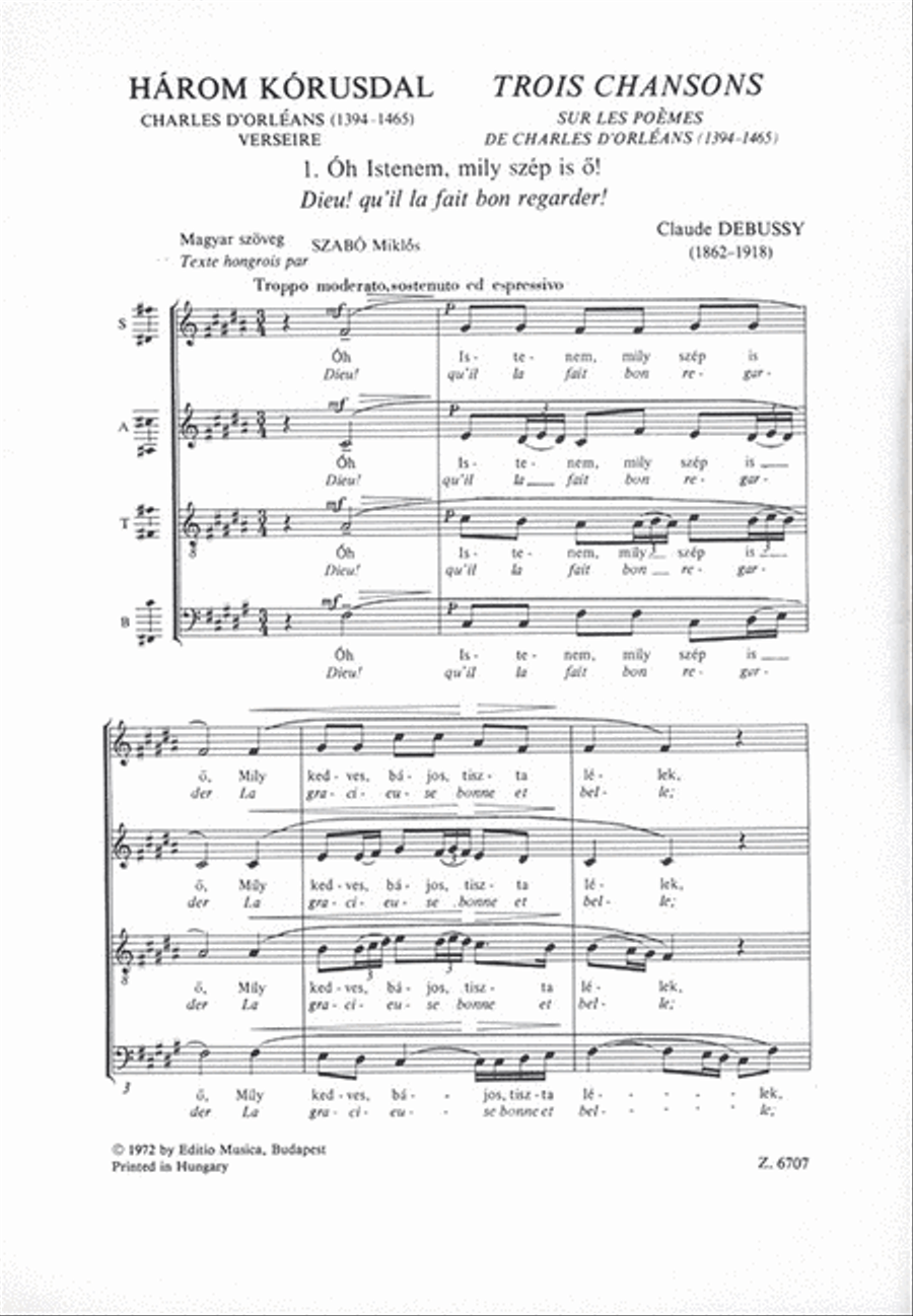 Három kórusdal Három kórusdal A Cappella scores gallery preview page 2