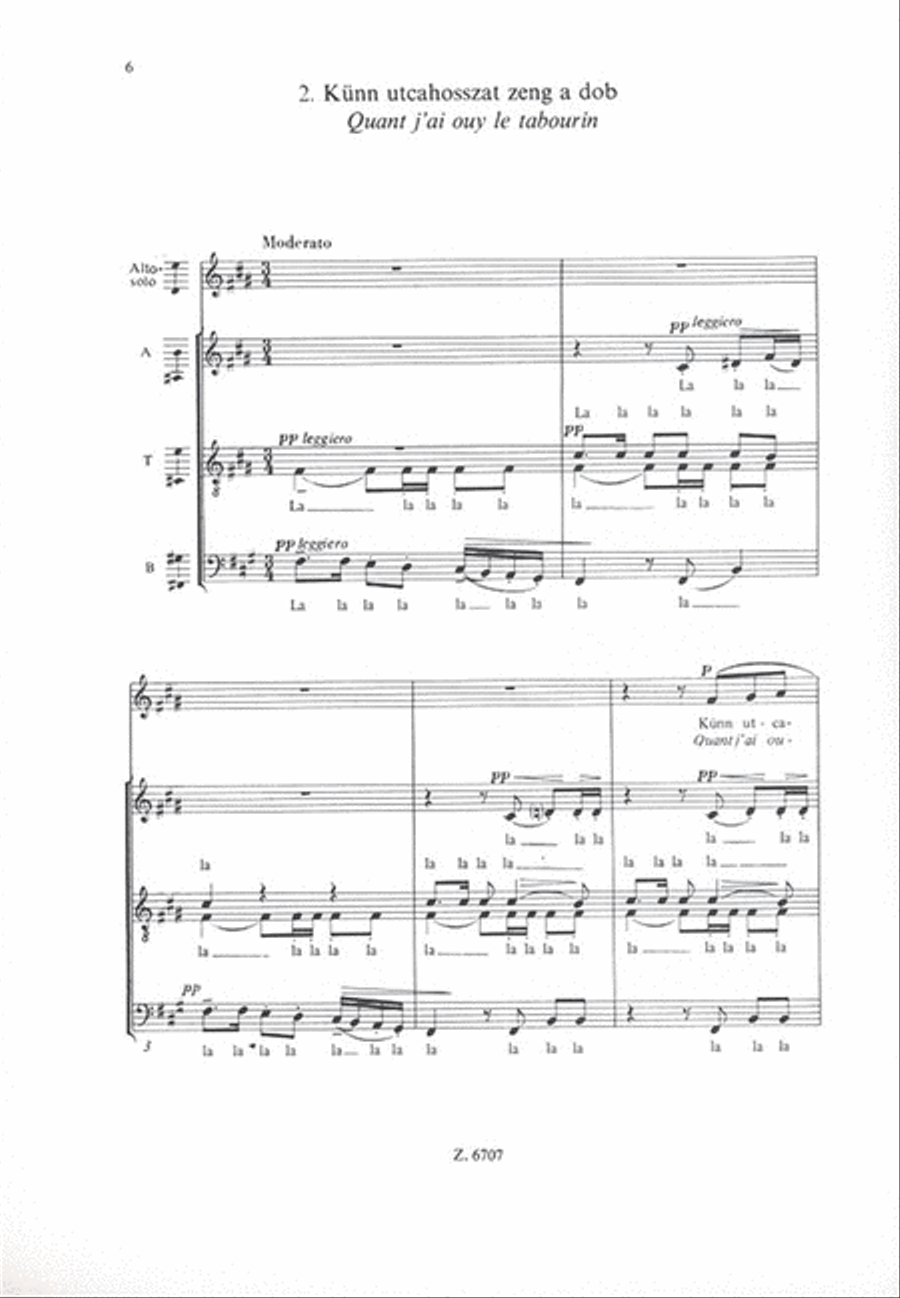 Három kórusdal Három kórusdal A Cappella scores gallery preview page 3